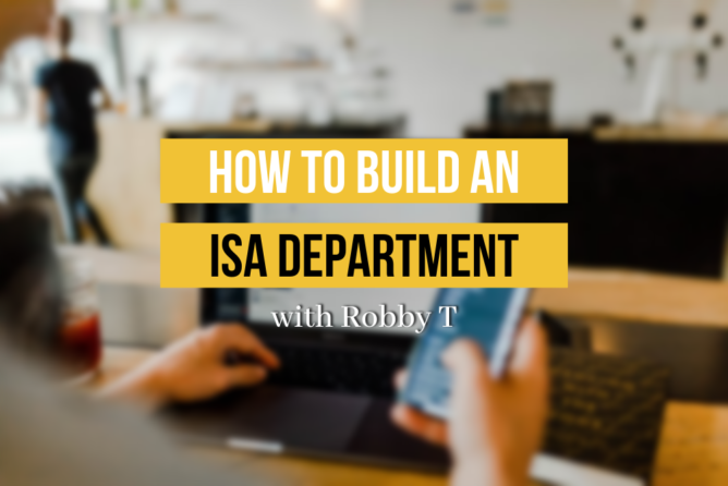 How to Build an ISA Department